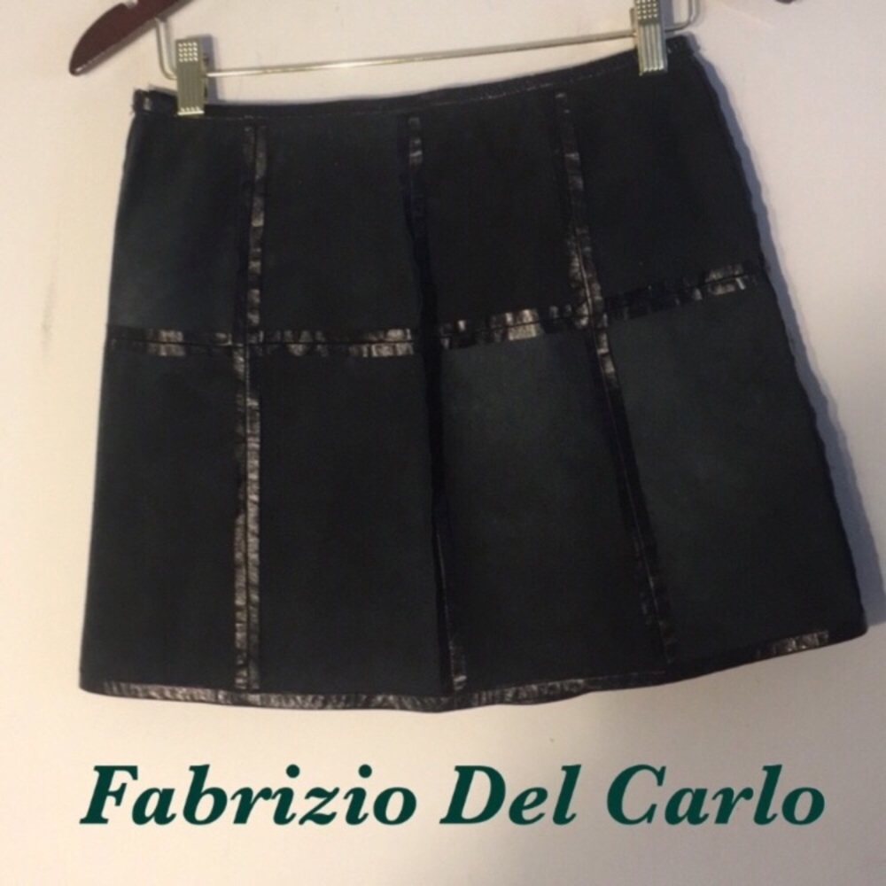 Super High End 100%Vera Pelle BLK SUEDE Leather